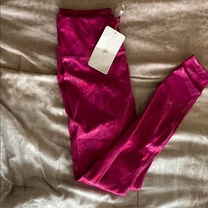 Fabletics Shiny Magenta Leggings